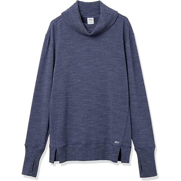 Ama zon Essentials Women's Studio Terry Long-Sleeve Funnel Neck Sweatshirt - Picture 2 of 8